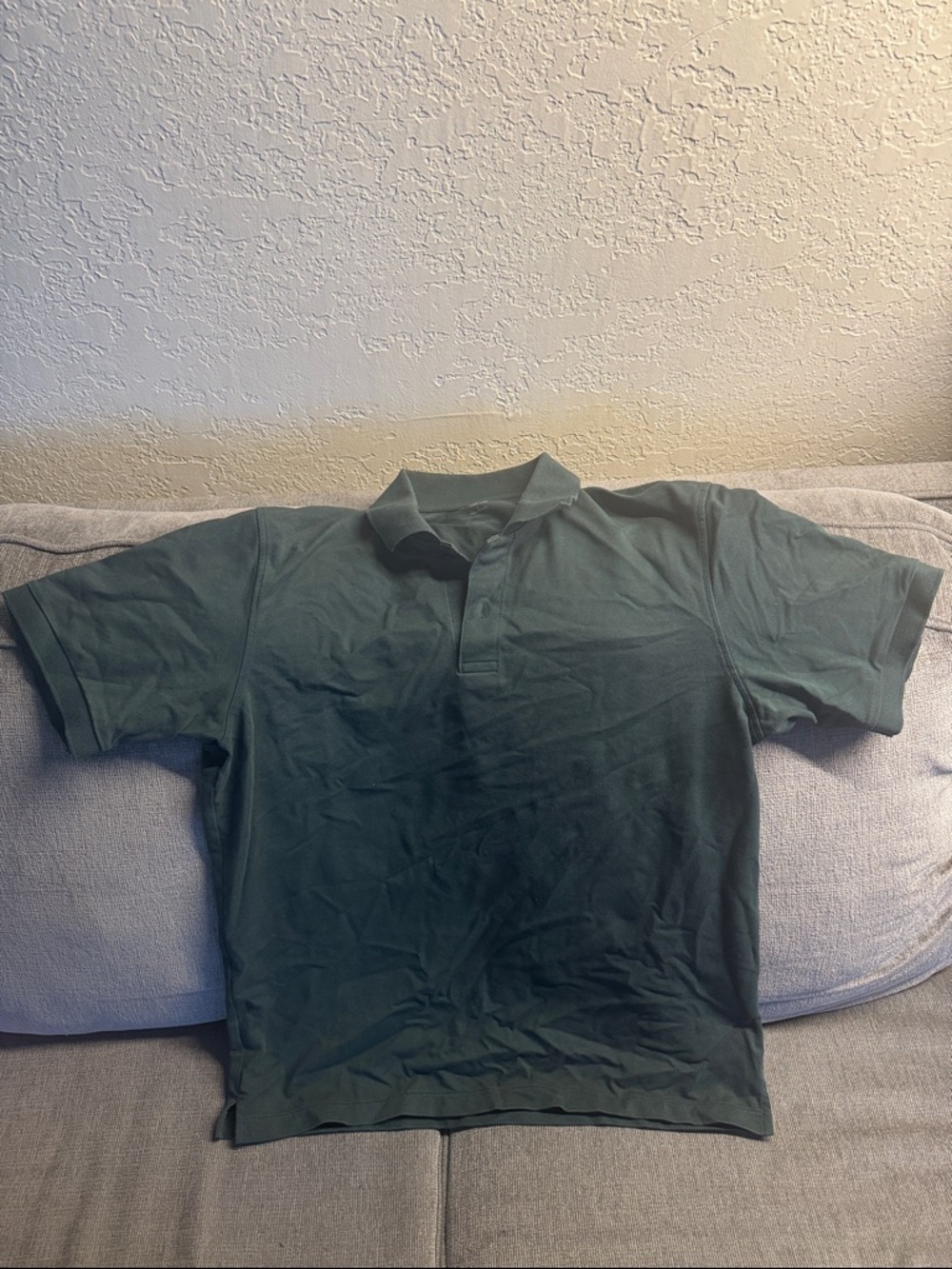 Uniqlo Dark Green Short-Sleeve Polo